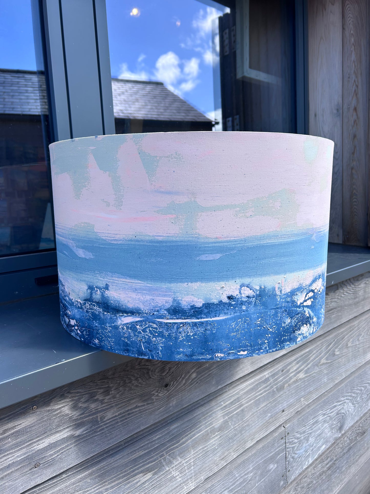Large Scale Hand Painted Estuary Pendent Shade