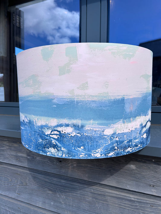 Large Scale Hand Painted Estuary Pendent Shade