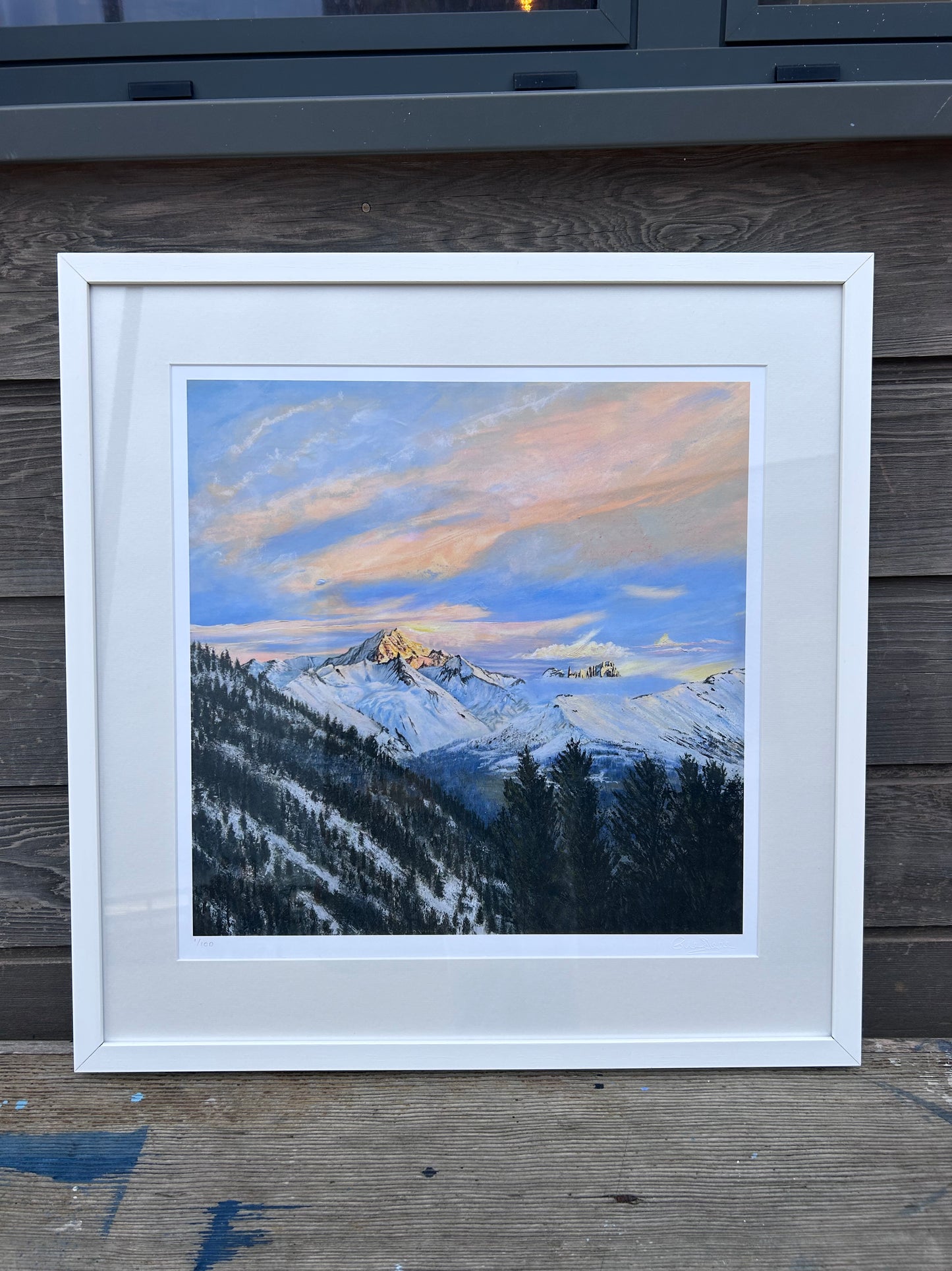 'Dawn Over Mont Blanc' Limited Edition Print