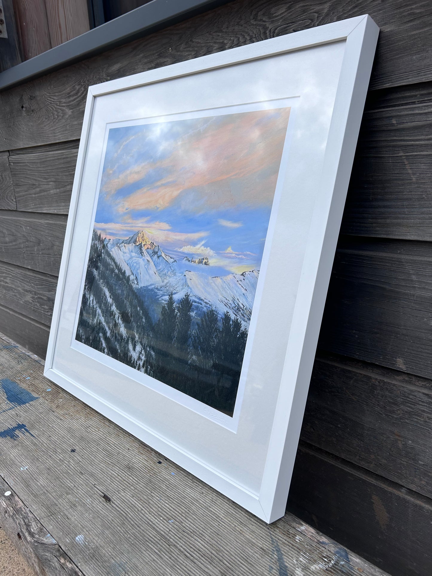 'Dawn Over Mont Blanc' Limited Edition Print